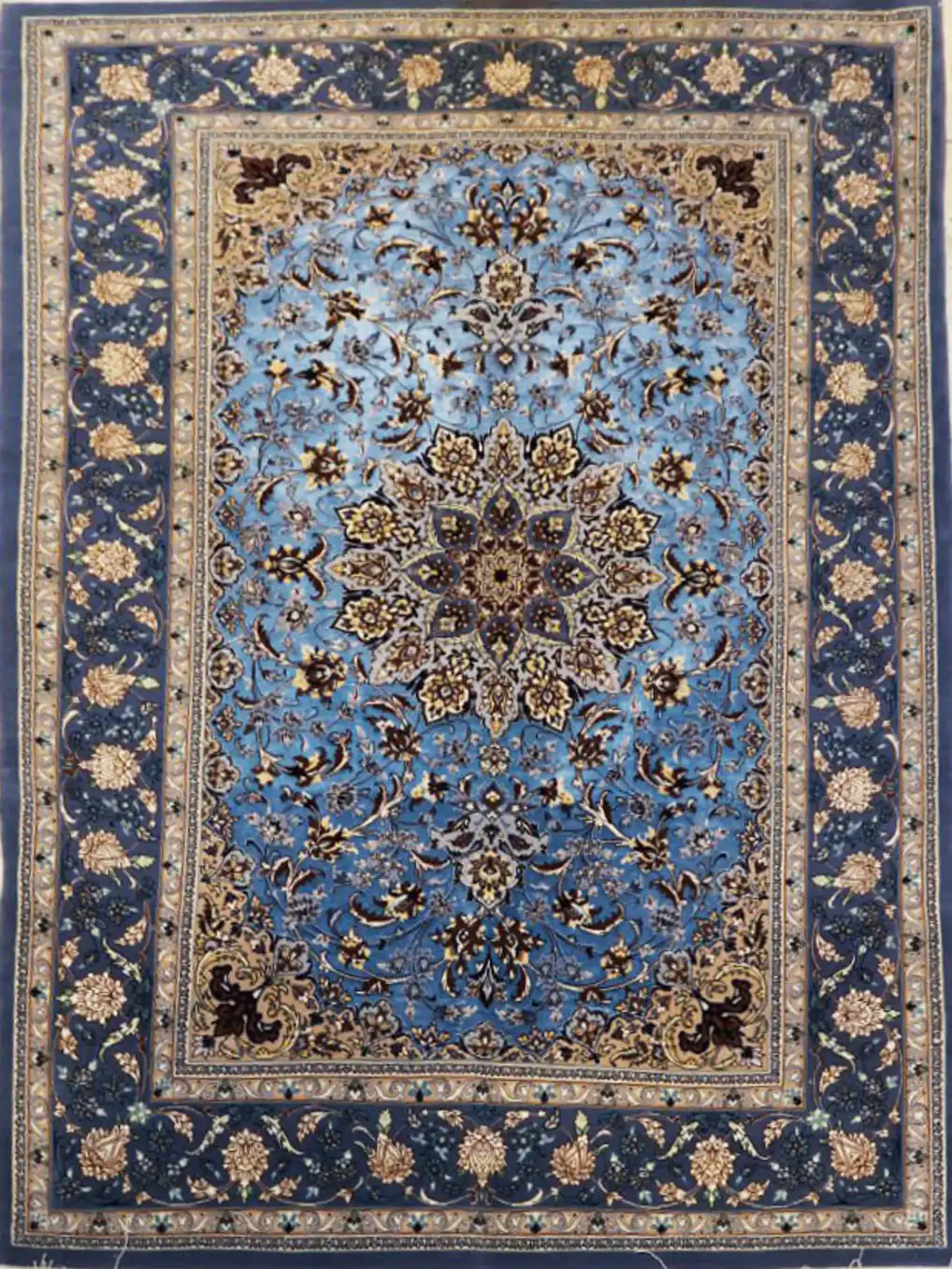 Handmade Blue Persian Isfahan