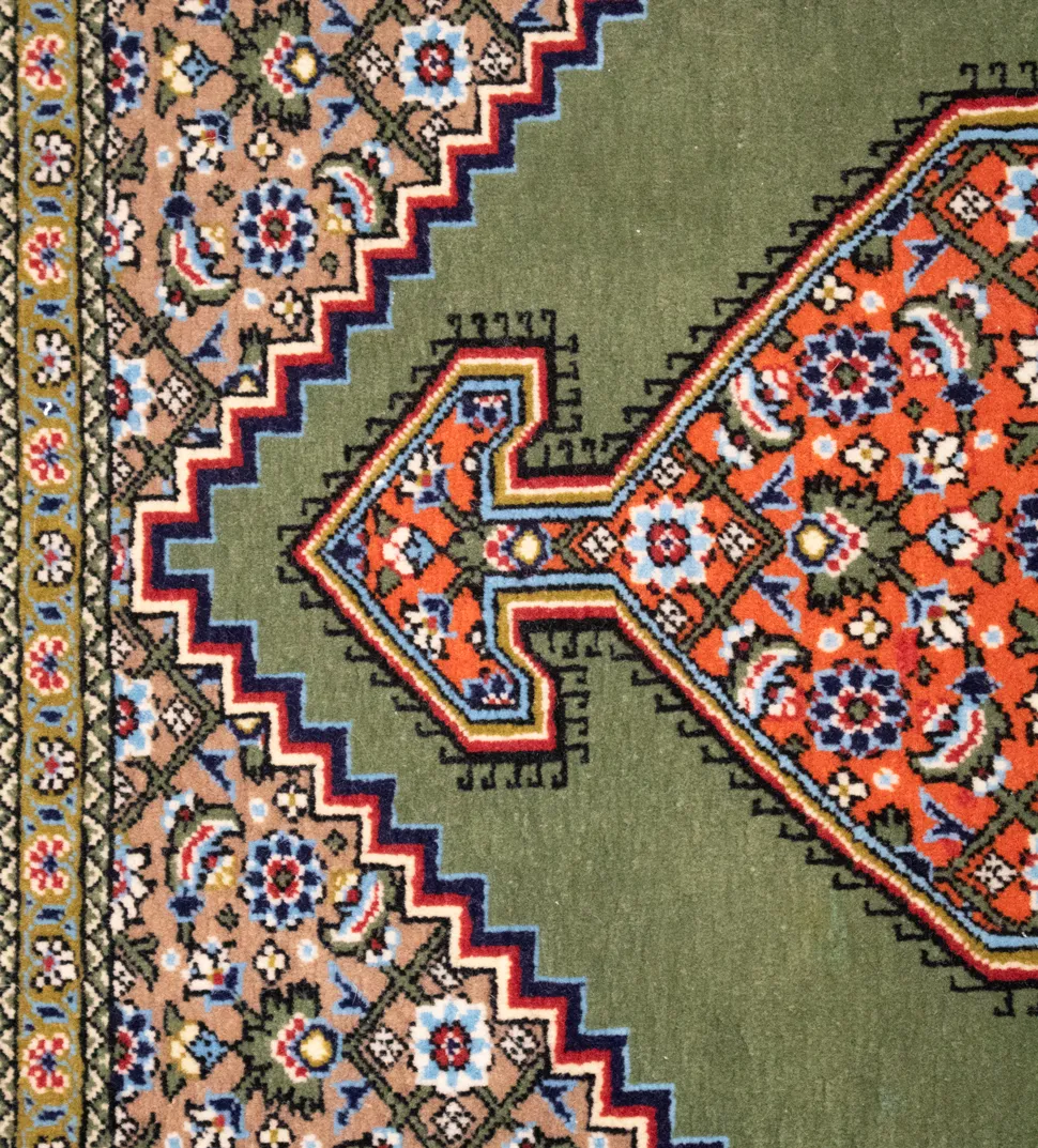 Handwoven Persian Qum Rug