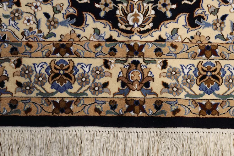 Navy Blue Nain Rug