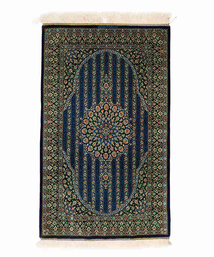 Fine Qom Silk Carpet 2085