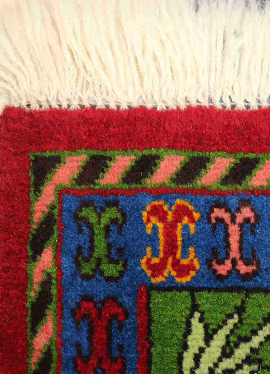 Hand-Knotted Shahreza Rug