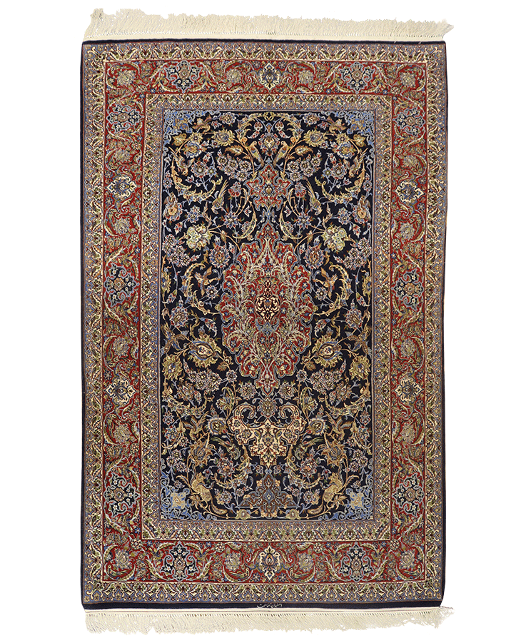 Isfahan Pure Silk Rug