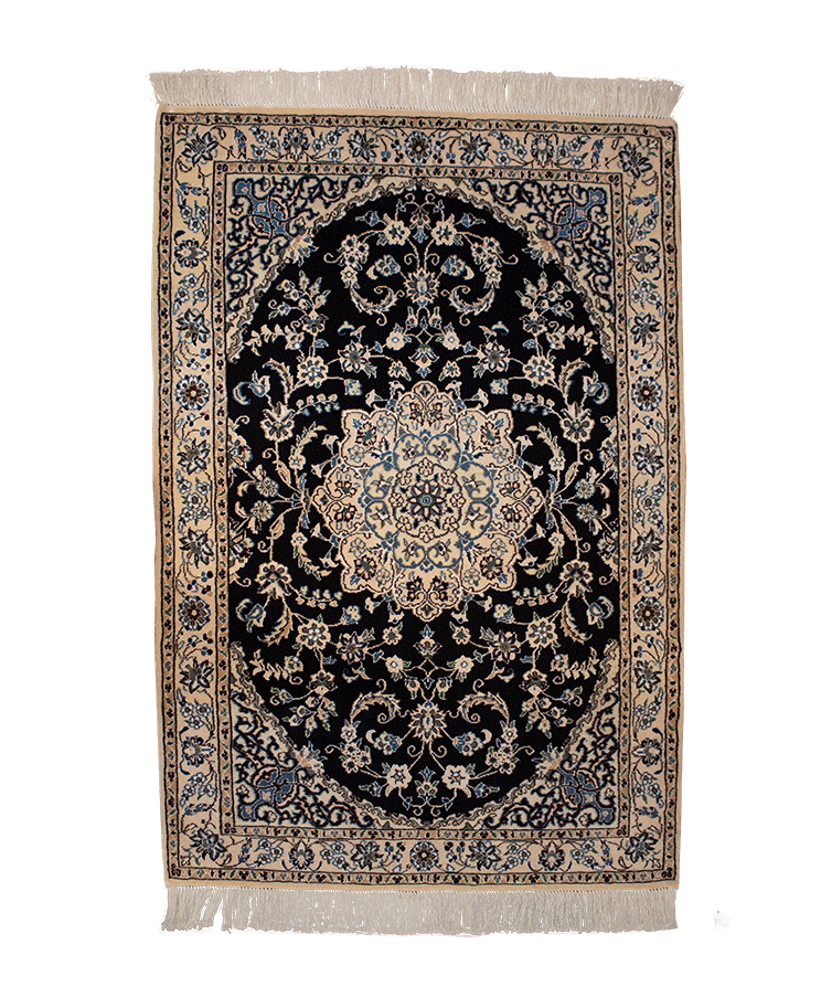 Navy Blue Nain Rug