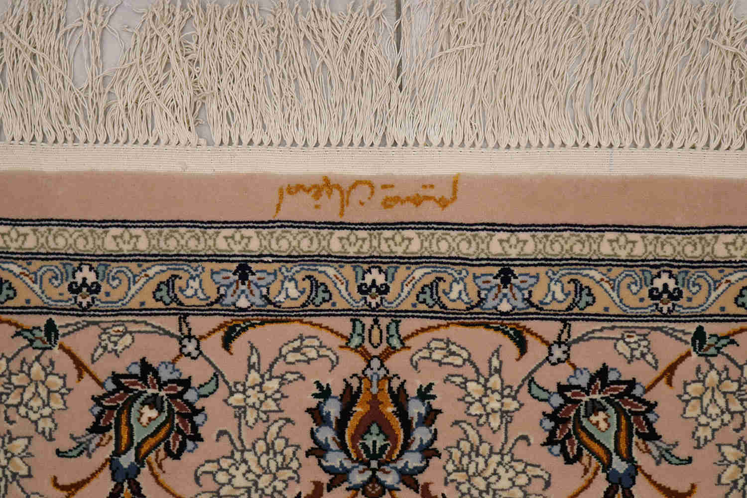 Premium Isfahan Wool and Silk Carpet