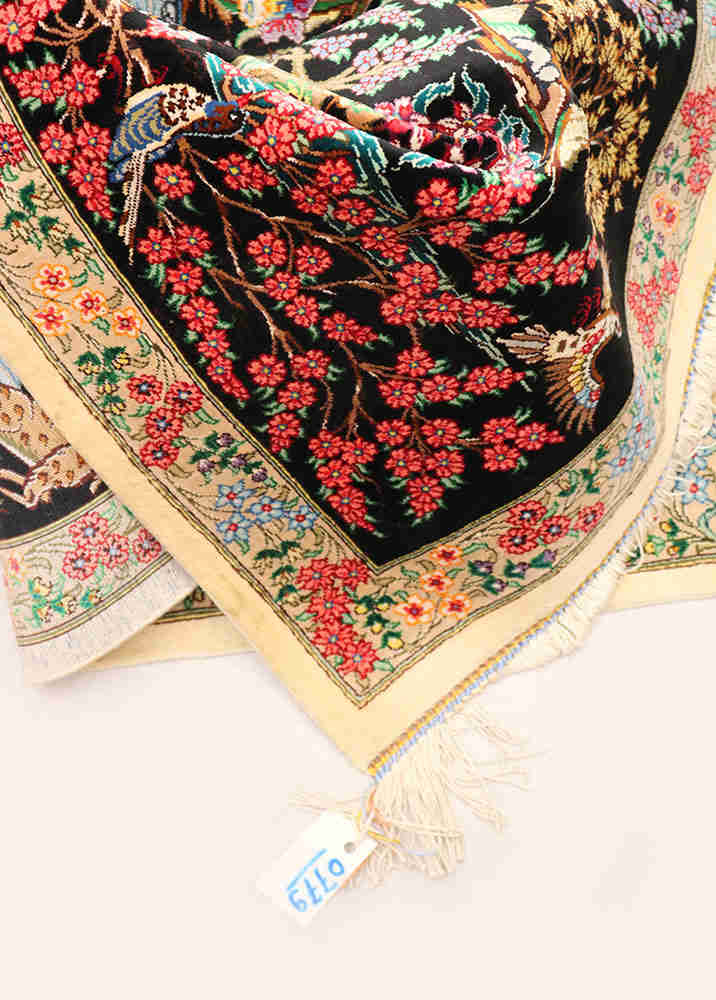 Qom Silk Pictorial Carpet