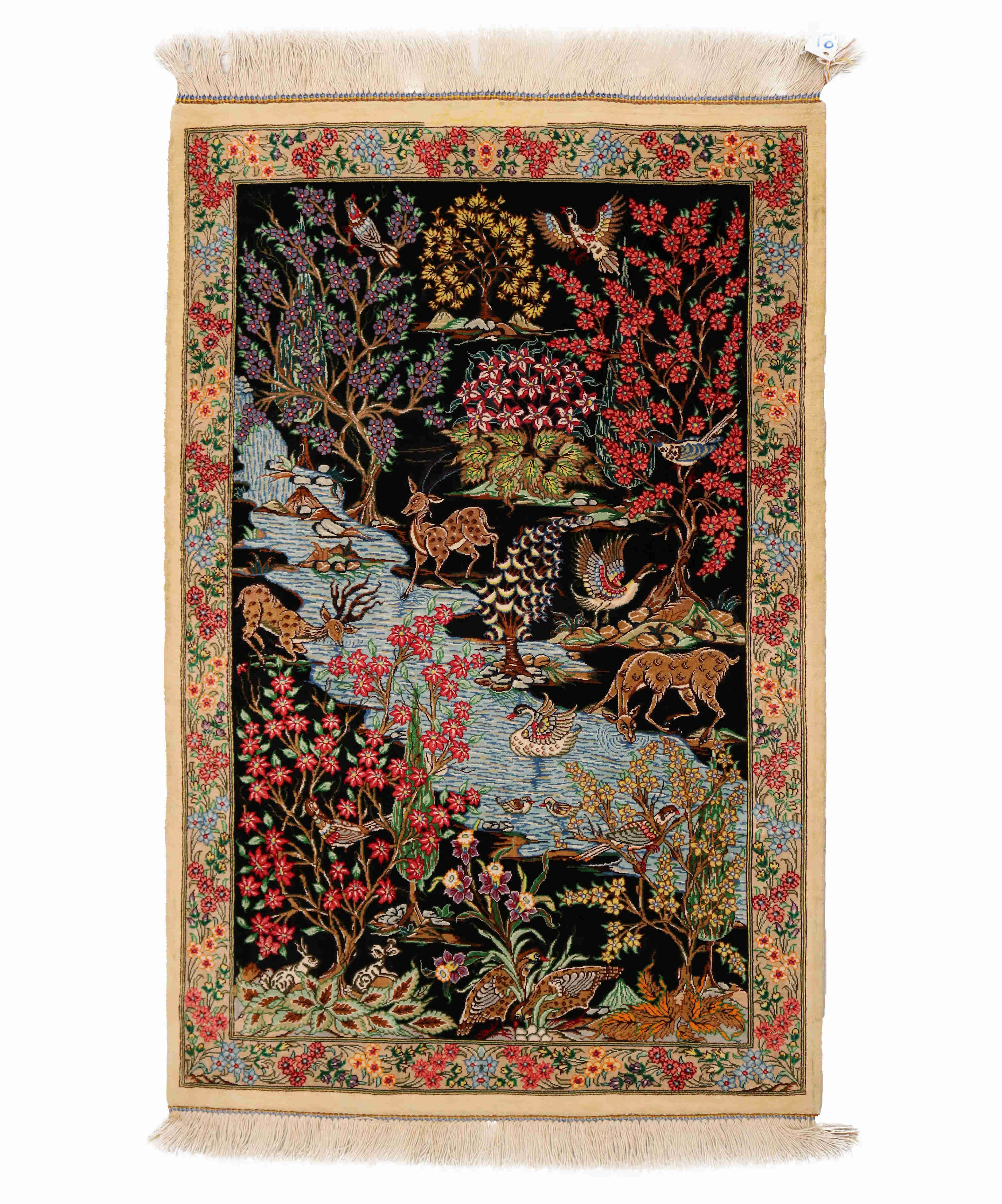 Qom Silk Pictorial Carpet