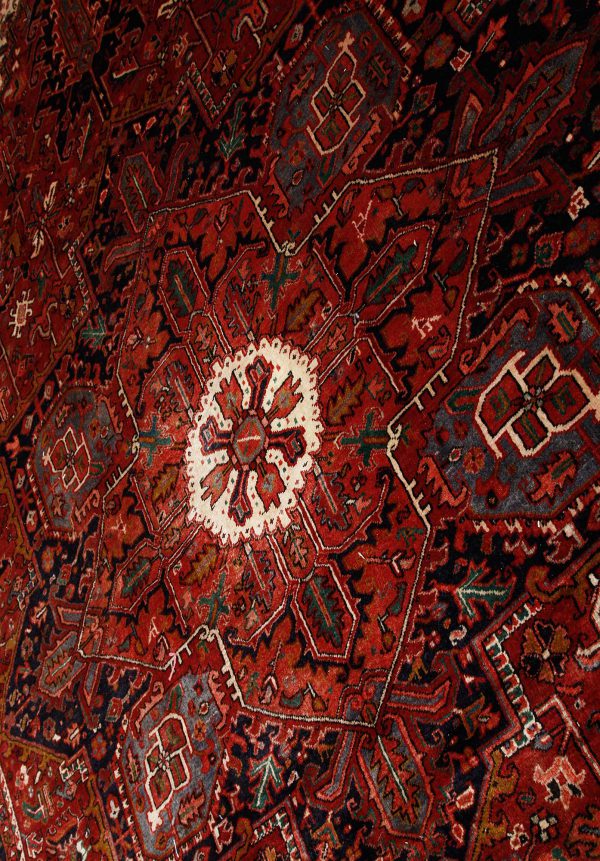 Handmade Traditional Red Persian Bakhshayesh Wool Rug 43171
