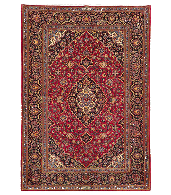 Handmade Persian Kashan rug 43142