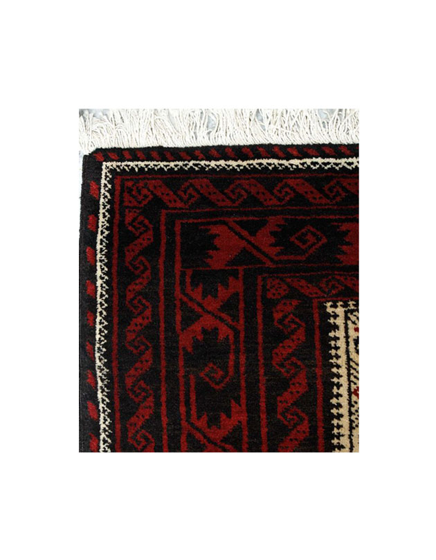 Handmade Red Persian Baluch Wool rug 43558