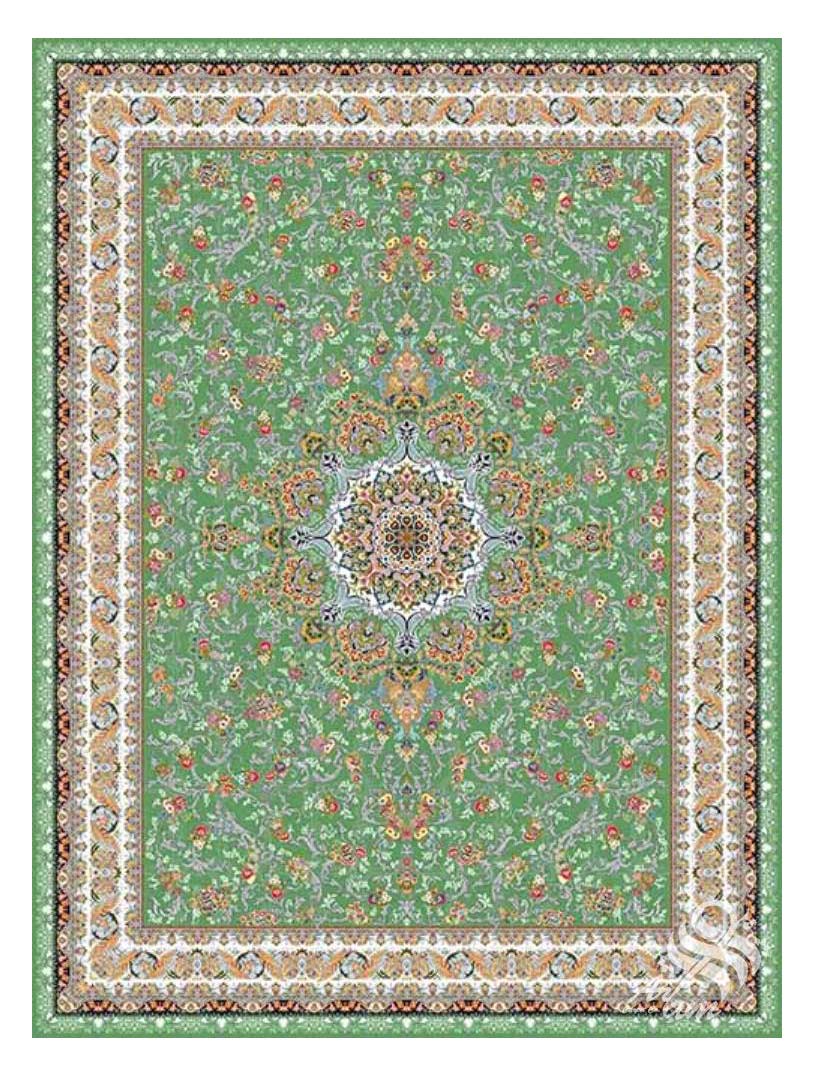 Machine-made Medallion Floral Persian Area Carpet 1262