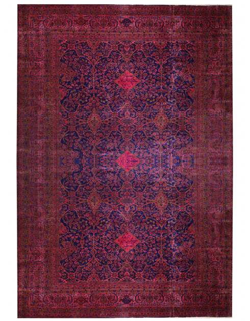 Antique Persian Kashan rug 52619