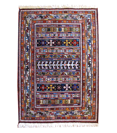 Handmade Kerman Sirjan kilim rug 0301