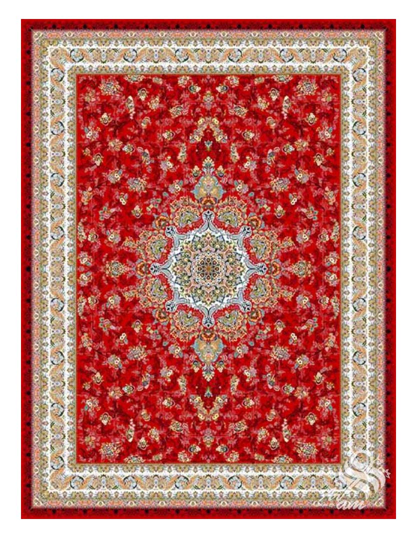 Machine-made Medallion Floral Persian Area Carpet 1262