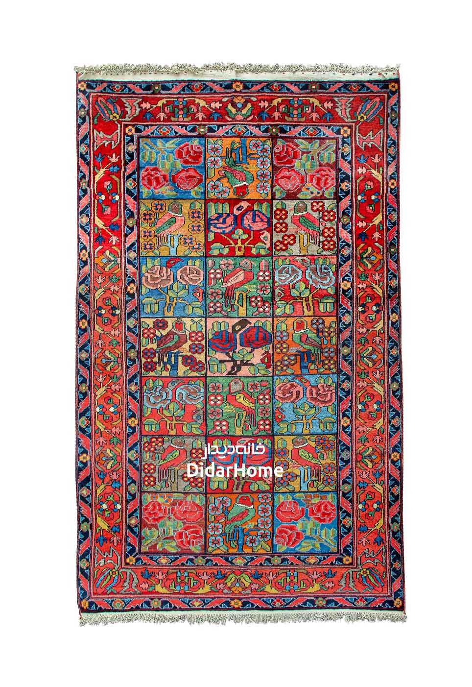 2.5 x 1.5 Meter Handmade Nature Persian Bakhtiari Wool Rug 38030099