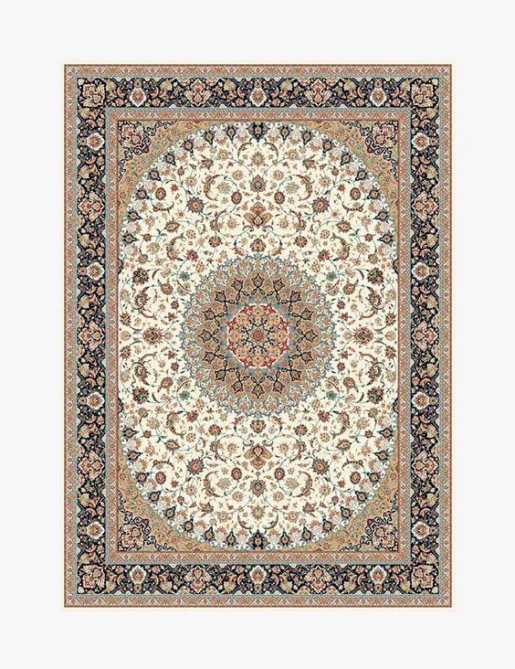 Traditional Isfahan machine-made carpet MAH01