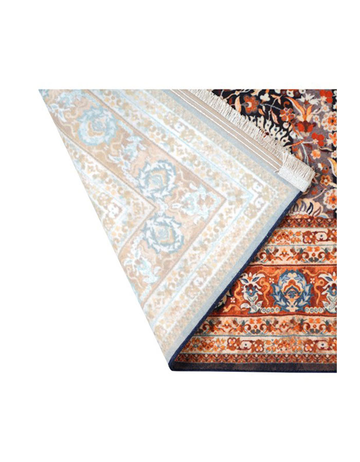 Machine-made Black and Rust Vintage Persian Sultanabad Carpet 100339