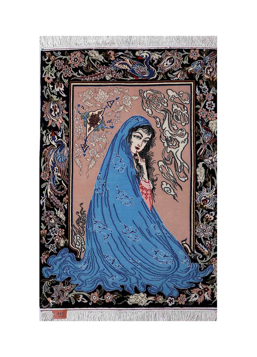 Traditional Isfahan handmade rug  ESF34865