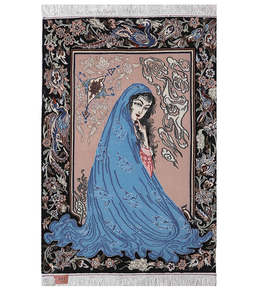 Traditional Isfahan handmade rug  ESF34865