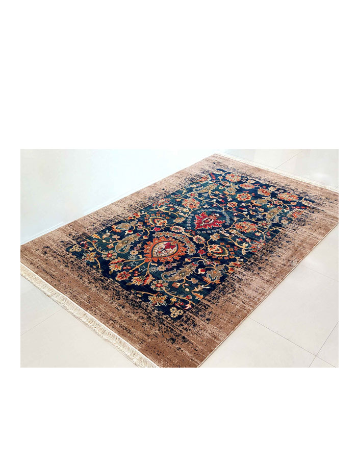 Machine-made Modern Blue Persian Sultanabad Carpet 7752