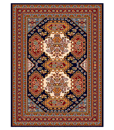 Machine-made Persian Bakhtiari Vase Design Carpet 261