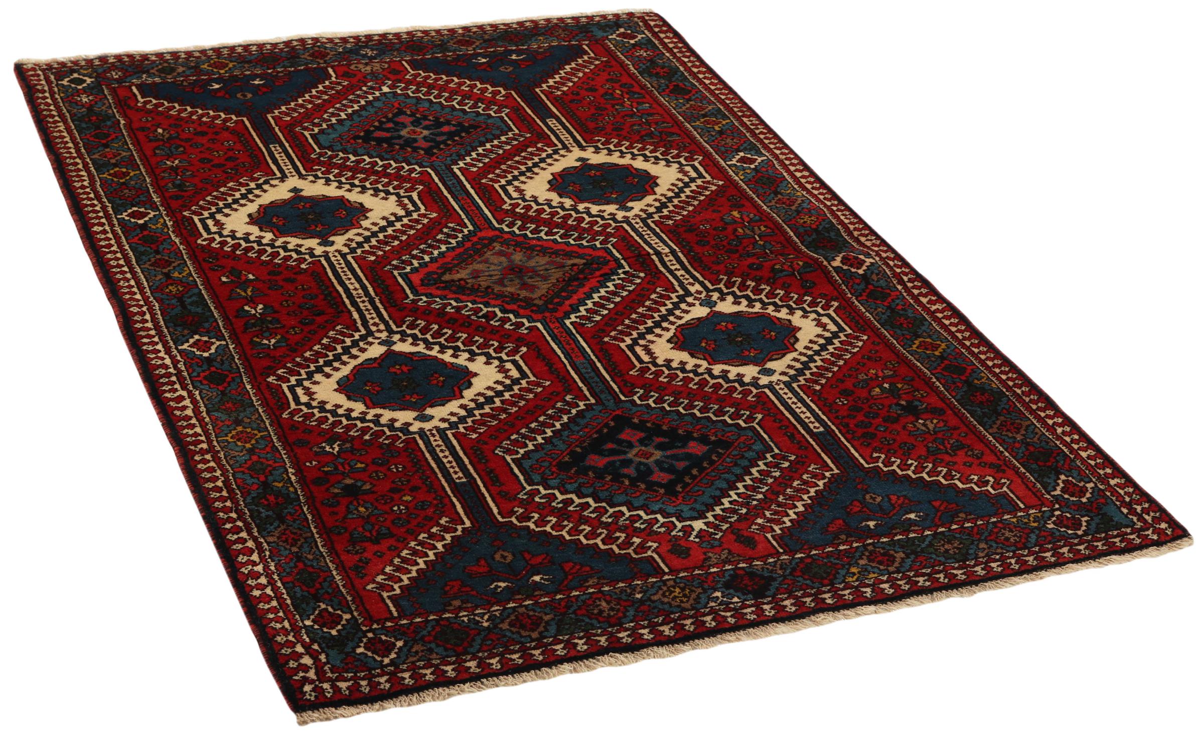 Handmade Tribal Persian Yalameh Wool Area Rug