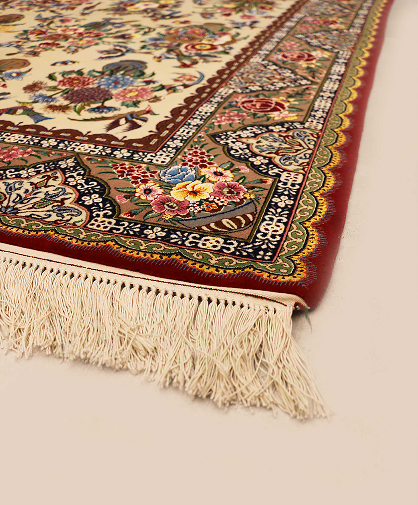 Isfahan Silk Warp Rug 2045